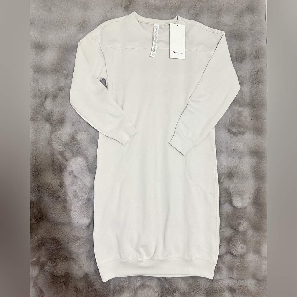 NWT Lululemon Softstreme Midi Dress Size 4 Bone